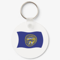 Nebraska Flag Keychain by livingflags Nebraska Flag Keychain