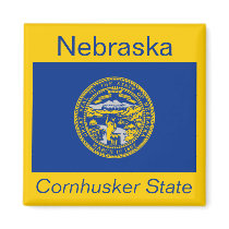 Nebraska Flag Magnet