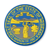 Nebraska Flag Magnet by deesbasenjis Nebraska Flag Magnet
