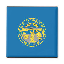 NEBRASKA FLAG FRIDGE MAGNET