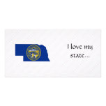 Nebraska Flag Map