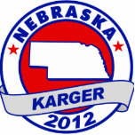 Nebraska Fred Karger Acrylic Cut Out