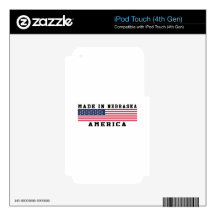 Nebraska Made In Designs Skin For iPod Touch 4G