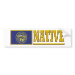 Nebraska Native Bumper Stickers