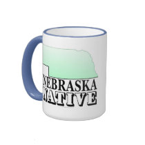 Nebraska Native mugs by SmartAssProducts Nebraska Native mugs