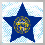 Nebraska Star Print