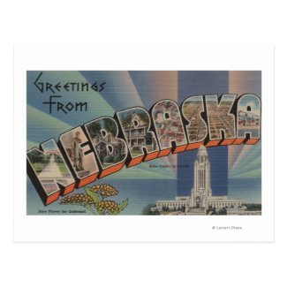 Nebraska (State Capital/Flower) Post Cards