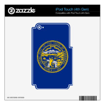 Nebraska State Flag Decals For iPod Touch 4G