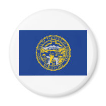 Nebraska State Flag Refrigerator Magnets