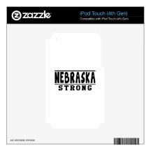 Nebraska Strong Designs iPod Touch 4G Skins