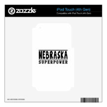Nebraska Superpower Designs iPod Touch 4G Decal