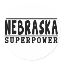 Nebraska Superpower Designs Sticker