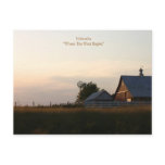 Nebraska"Where The West Begins" Postcard