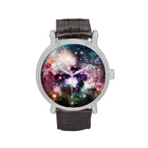 Nebula Galaxy Stars Wrist Watches at Zazzle
