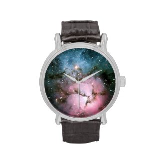Nebula stars galaxy hipster geek cool nature space wrist watches