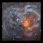 Nebula Stars Original Space Art Pointillism Poster posters