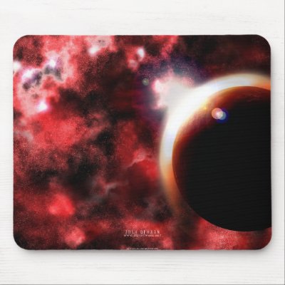 Nebula's Fire Mouse Pad by 3dartwork