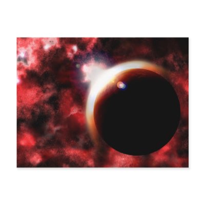 Nebula's Fire Postcard by 3dartwork