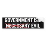 Necessary Evil Bumper Sticker