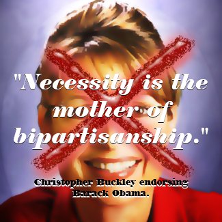 Necessity is the mother of bipartisanship button