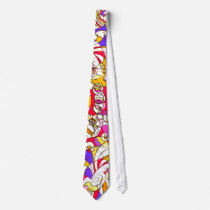Neck Tie with Colourful Cubist Design