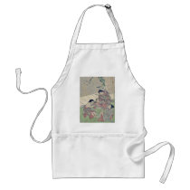 Neck tug of war by Kitao, Shigemasa Ukiyoe Apron