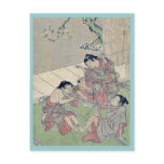 Neck tug of war by Kitao, Shigemasa Ukiyoe Post Cards