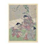 Neck tug of war by Kitao, Shigemasa Ukiyoe Post Card
