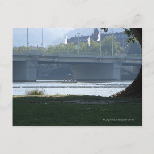 Neckar River Bridge postcard