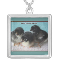 Necklace - Black Copper Marans Chicks