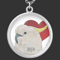 Necklace Initials Template - Cockatoo Parrot necklaces