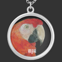Necklace Initials Template - Parrot necklaces