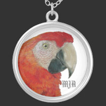 Necklace Initials Template - Parrot necklaces