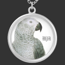 Necklace Initials Template - Parrot necklaces