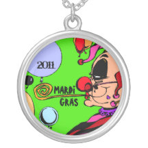 Necklace Mardi Gras Party Harlequin Customize Year