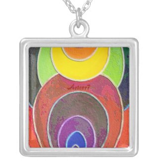 Necklace Square Rainbow necklace