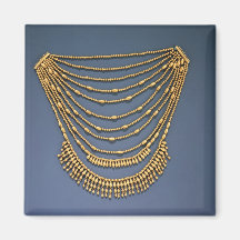 Necklace with bells refrigerator magnets