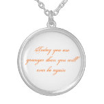 Necklace with text