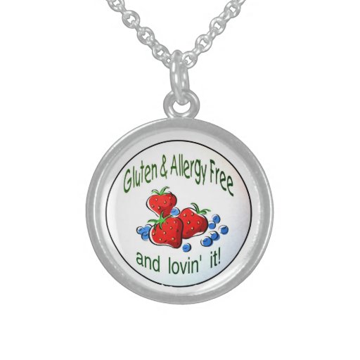 Necklace with the Gluten & Allergy Free logo