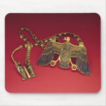 Necklace with vulture pendant mouse pads