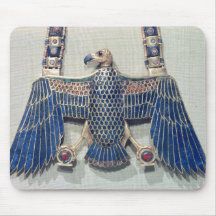Necklace with vulture pendant mouse pads