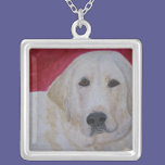 Necklace, Yellow Labrador Retriever Painting necklaces