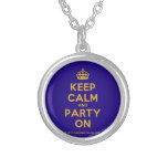 [Crown] keep calm and party on  Necklaces