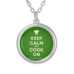 [Chef hat] keep calm and cook on  Necklaces