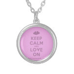 [Two hearts] keep calm and love on  Necklaces