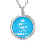 [Crown] keep calm and love man city  Necklaces
