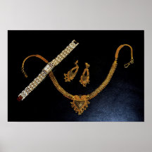 Necklass del oro impresiones