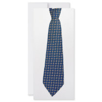necktie full color rack card