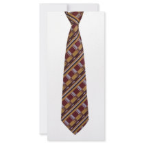 necktie rack card design