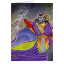 Necromancer Black Bane Greeting Cards